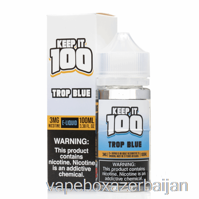 E-Juice Vape Trop Blue - Keep It 100 E-Liquid - 100mL 0mg